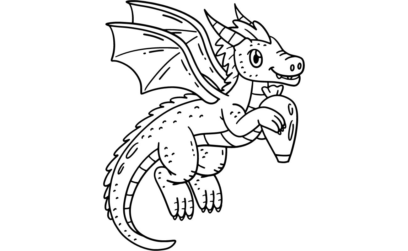 dragon coloring pages 