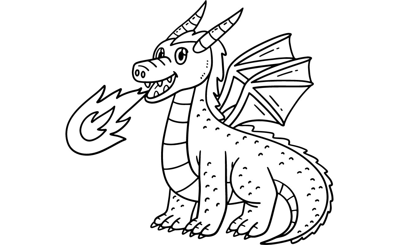 dragon coloring pages 